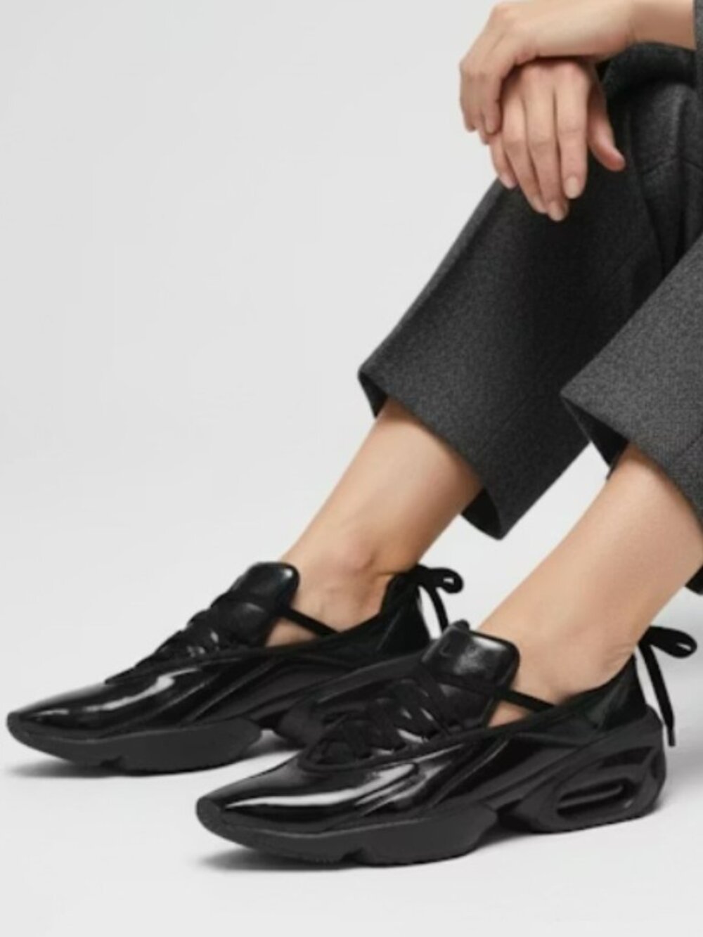 Glossy black KNWLS Nike Air Max Muse Trainers